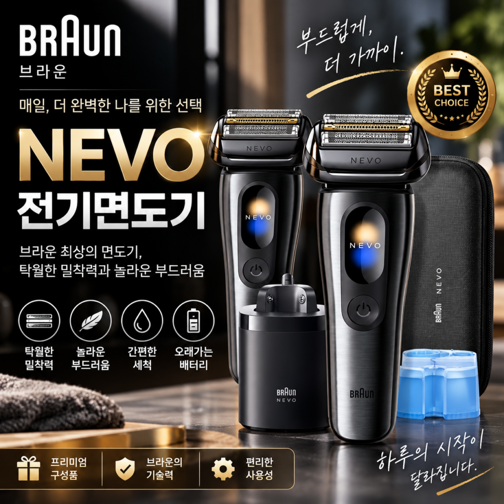 BRAUN 시리즈 NEVO 전기면도기 가격,후기 총정리 제품 이미지